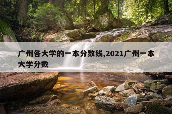 广州各大学的一本分数线,2021广州一本大学分数