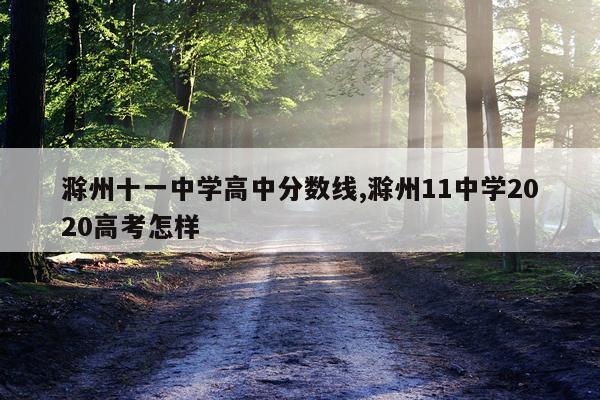 滁州十一中学高中分数线,滁州11中学2020高考怎样