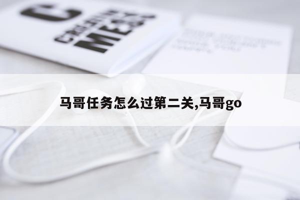 马哥任务怎么过第二关,马哥go