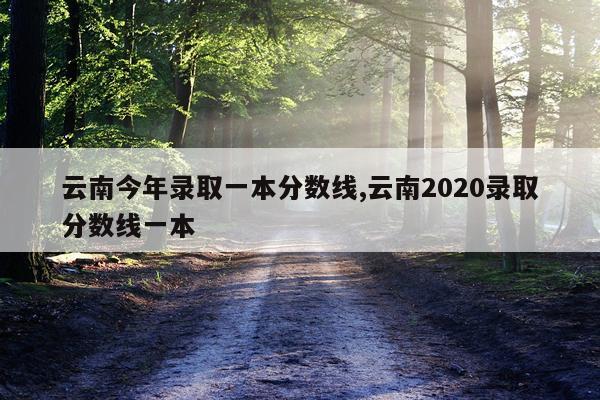云南今年录取一本分数线,云南2020录取分数线一本