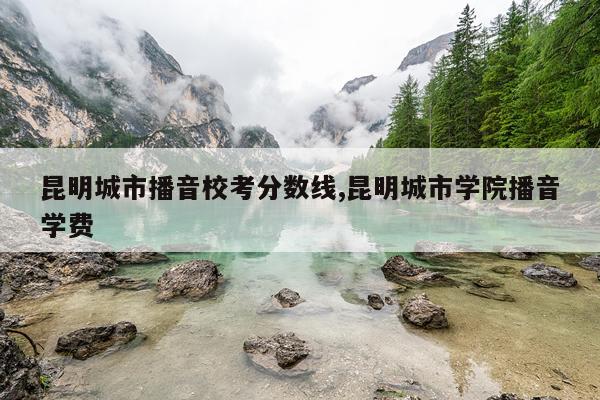 昆明城市播音校考分数线,昆明城市学院播音学费