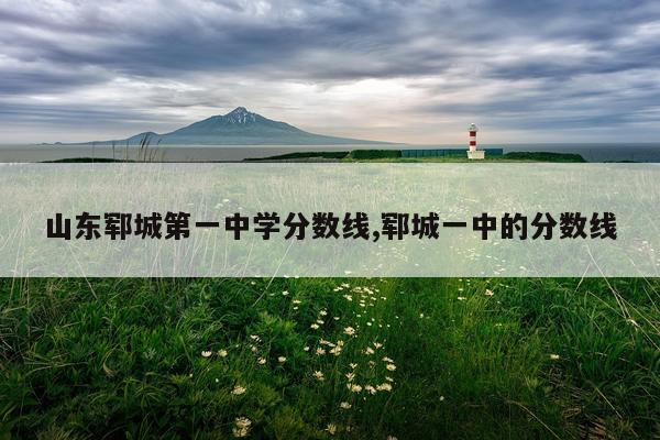 山东郓城第一中学分数线,郓城一中的分数线