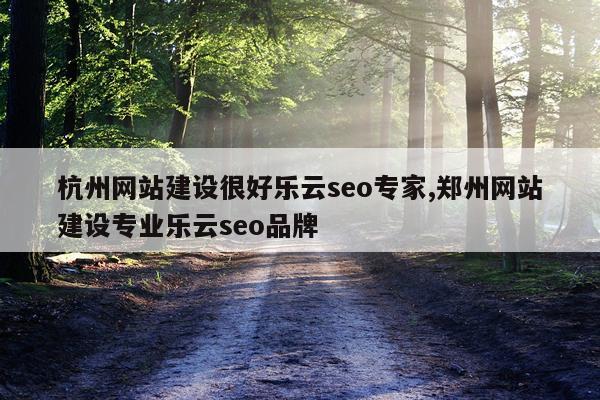 杭州网站建设很好乐云seo专家,郑州网站建设专业乐云seo品牌