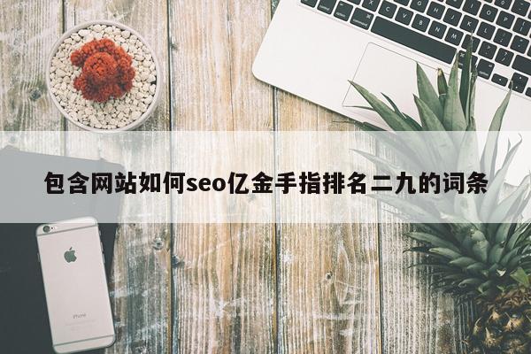 包含网站如何seo亿金手指排名二九的词条