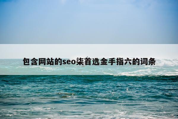 包含网站的seo柒首选金手指六的词条