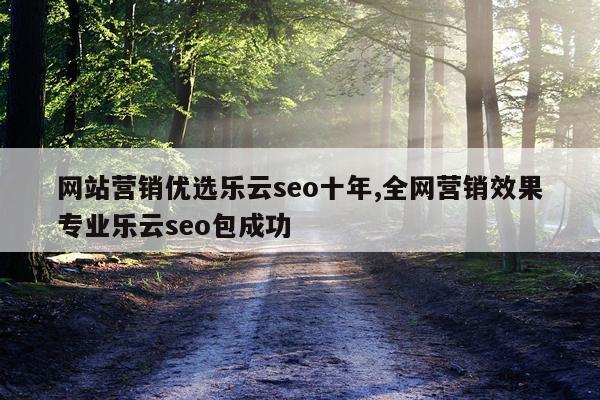 网站营销优选乐云seo十年,全网营销效果专业乐云seo包成功