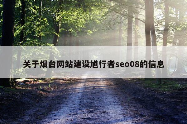 关于烟台网站建设馗行者seo08的信息
