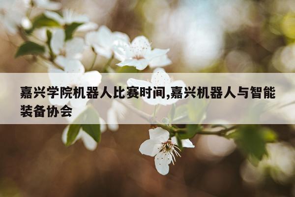 嘉兴学院机器人比赛时间,嘉兴机器人与智能装备协会