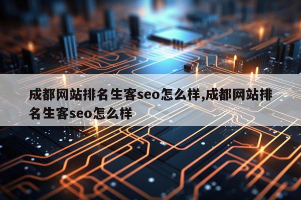 成都网站排名生客seo怎么样,成都网站排名生客seo怎么样