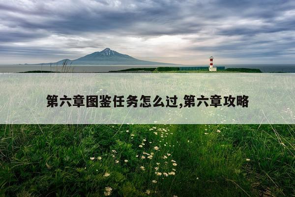 第六章图鉴任务怎么过,第六章攻略
