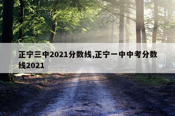 正宁三中2021分数线,正宁一中中考分数线2021