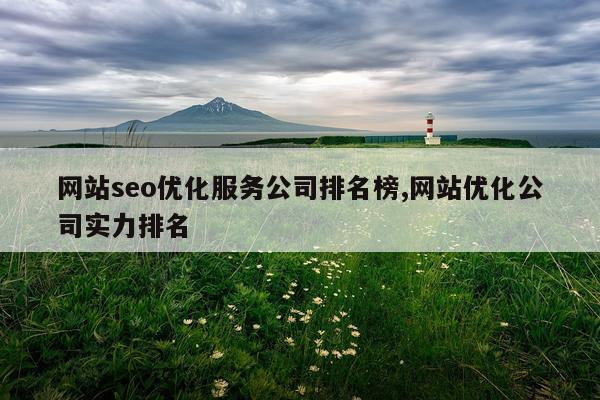 网站seo优化服务公司排名榜,网站优化公司实力排名