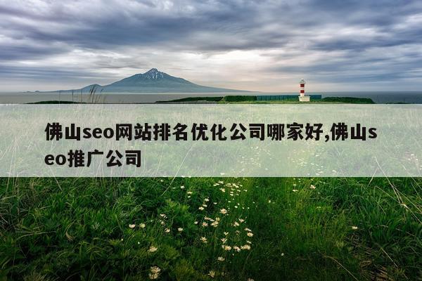 佛山seo网站排名优化公司哪家好,佛山seo推广公司