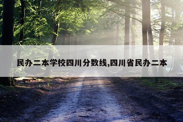 民办二本学校四川分数线,四川省民办二本