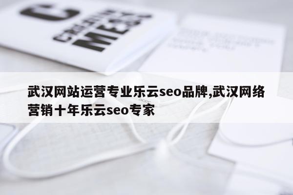 武汉网站运营专业乐云seo品牌,武汉网络营销十年乐云seo专家
