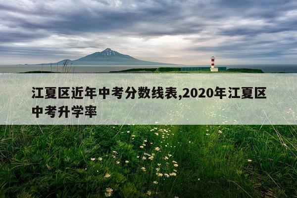 江夏区近年中考分数线表,2020年江夏区中考升学率