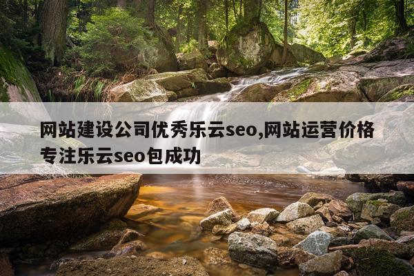 网站建设公司优秀乐云seo,网站运营价格专注乐云seo包成功