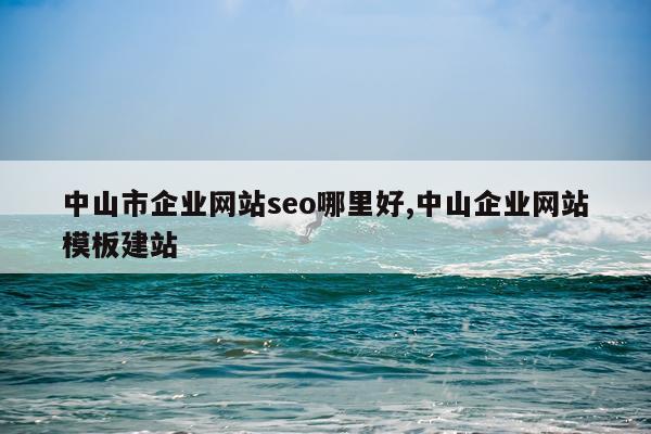 中山市企业网站seo哪里好,中山企业网站模板建站