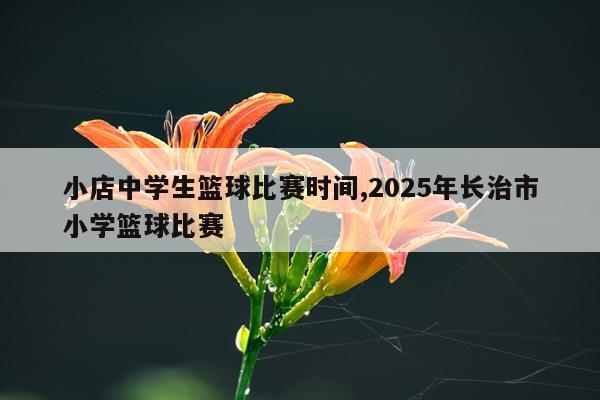 小店中学生篮球比赛时间,2025年长治市小学篮球比赛