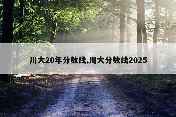 川大20年分数线,川大分数线2025