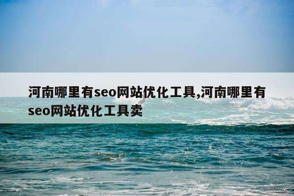 河南哪里有seo网站优化工具,河南哪里有seo网站优化工具卖