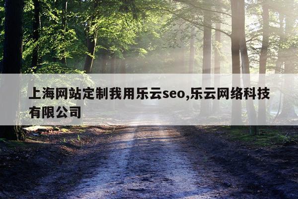 上海网站定制我用乐云seo,乐云网络科技有限公司