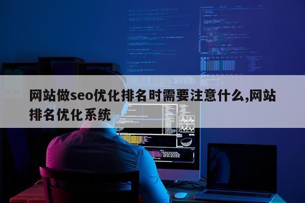 网站做seo优化排名时需要注意什么,网站排名优化系统