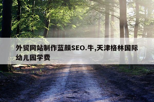 外贸网站制作蓝颜SEO.牛,天津格林国际幼儿园学费
