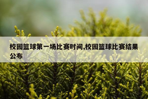 校园篮球第一场比赛时间,校园篮球比赛结果公布