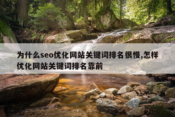 为什么seo优化网站关键词排名很慢,怎样优化网站关键词排名靠前