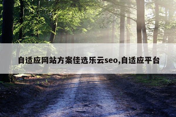 自适应网站方案佳选乐云seo,自适应平台
