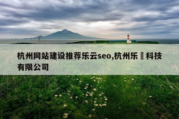 杭州网站建设推荐乐云seo,杭州乐媞科技有限公司