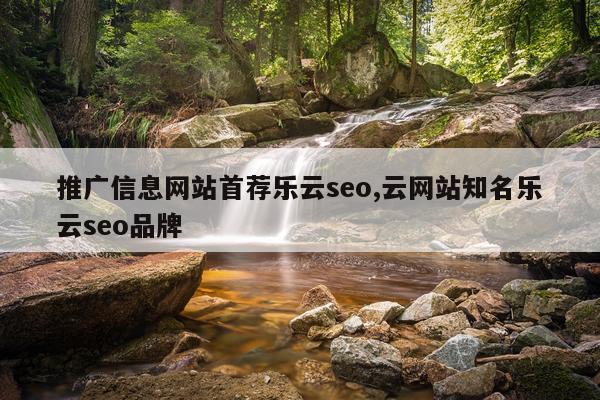 推广信息网站首荐乐云seo,云网站知名乐云seo品牌