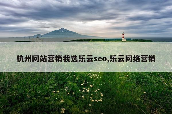 杭州网站营销我选乐云seo,乐云网络营销