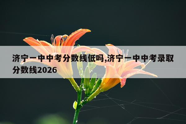 济宁一中中考分数线低吗,济宁一中中考录取分数线2026
