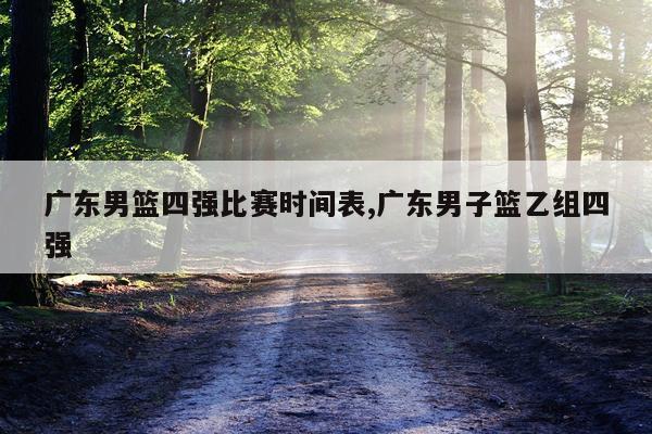 广东男篮四强比赛时间表,广东男子篮乙组四强