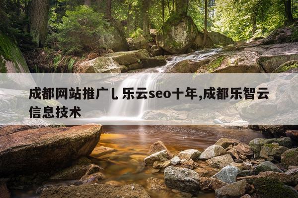 成都网站推广乚乐云seo十年,成都乐智云信息技术
