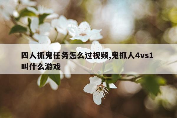 四人抓鬼任务怎么过视频,鬼抓人4vs1 叫什么游戏