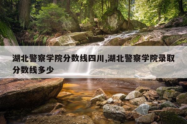 湖北警察学院分数线四川,湖北警察学院录取分数线多少
