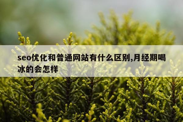 seo优化和普通网站有什么区别,月经期喝冰的会怎样
