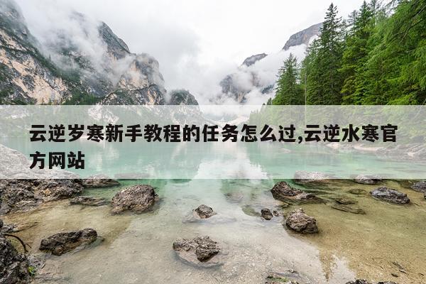 云逆岁寒新手教程的任务怎么过,云逆水寒官方网站