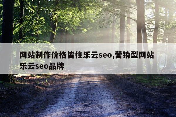 网站制作价格皆往乐云seo,营销型网站 乐云seo品牌