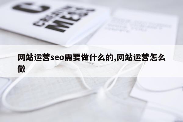 网站运营seo需要做什么的,网站运营怎么做