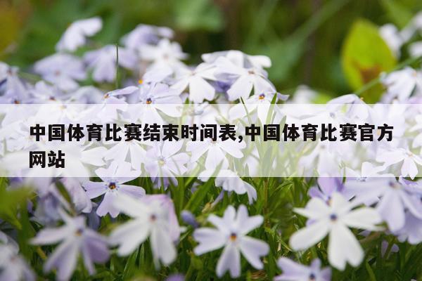 中国体育比赛结束时间表,中国体育比赛官方网站
