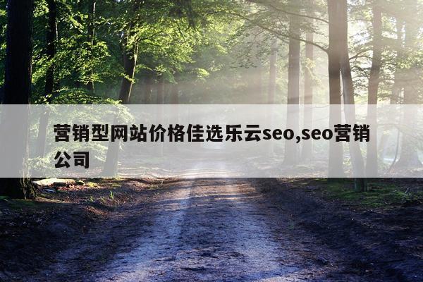 营销型网站价格佳选乐云seo,seo营销公司