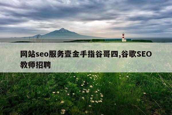 网站seo服务壹金手指谷哥四,谷歌SEO教师招聘